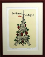 Jiří Slíva - LE GRAND VIN DE EIFFEL - grafika